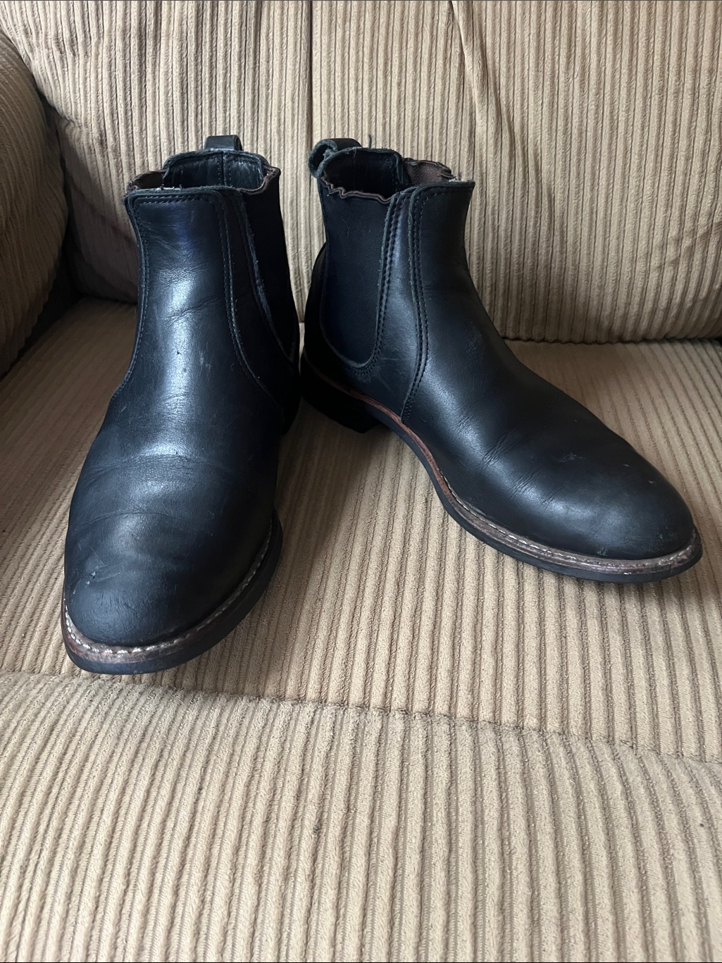 “Vibram” Black Womens Chelsea Boots